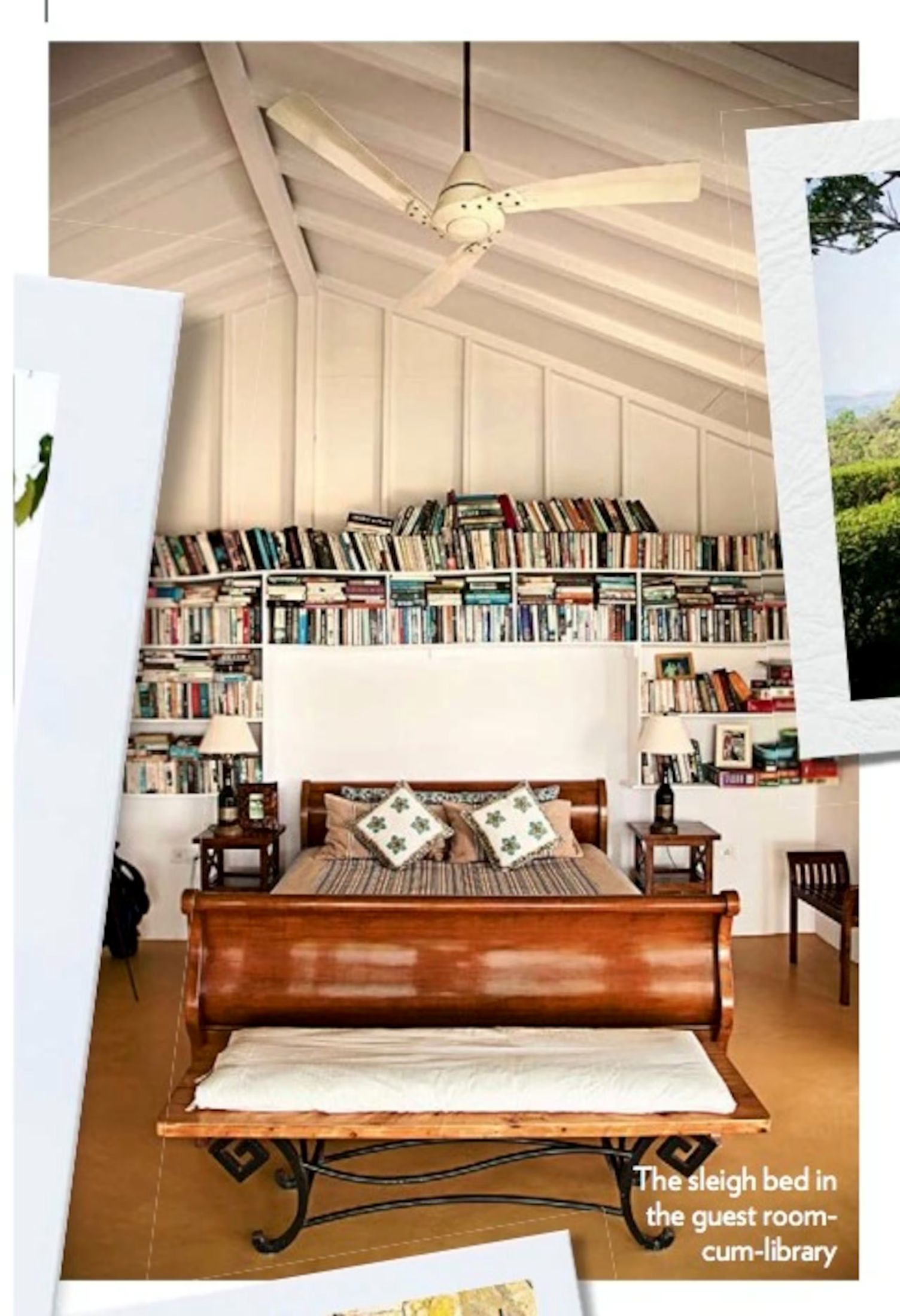 Library and sitting room